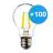 Confezione Multipack 100x Noxion Lucent LED E27 Pera Filamento Chiara 4.5W 470lm - 840 Bianco Freddo | Sostitutiva 40W