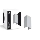 D'Lite Luce Da Parete Aurora Argento Up & Down 6.5W 500lm - 830-840 CCT | IP54